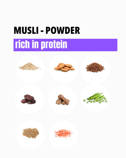 WISEMEAL Plant-Based Muesli “Power” with Chocolate and Plant Protein