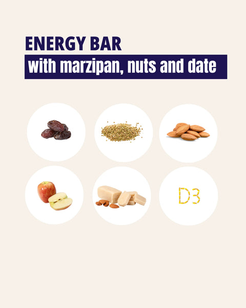 WISEMEAL backup bar with marzipan and vitamin D3