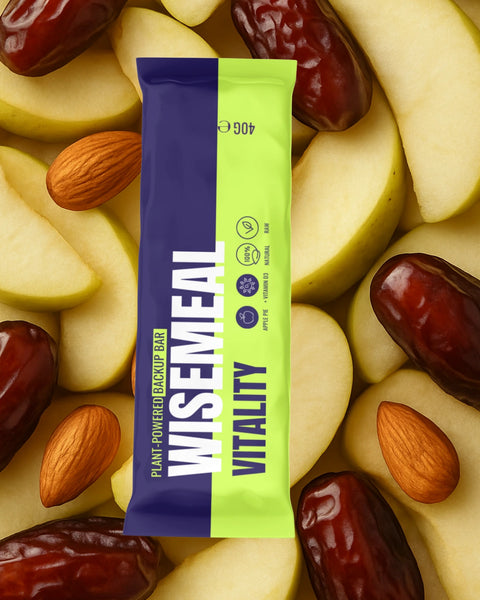 Natural energy bar taste pack with 24 bars by WISEMEAL