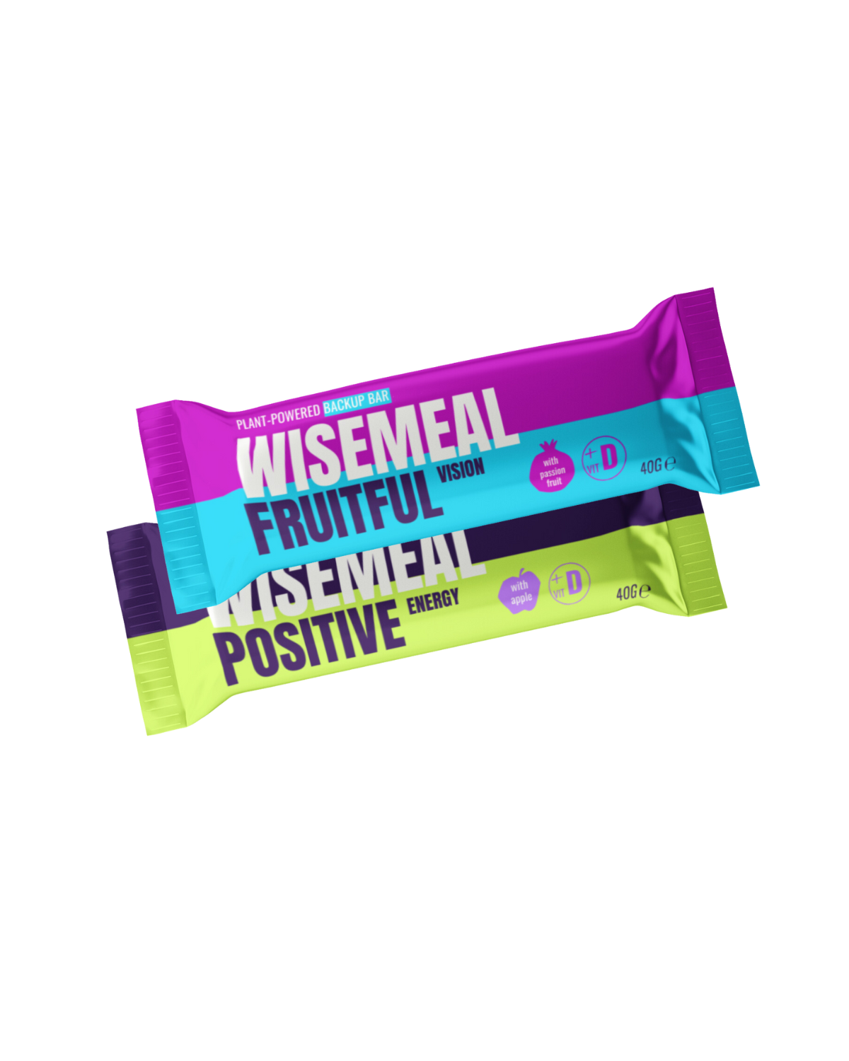 WISEMEAL "positive mix" backup bar with apple and passion fruit 20 x 40g