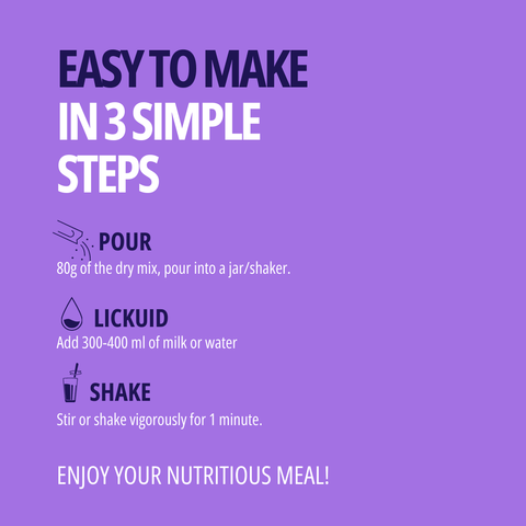 "Nutri" WISEMEAL with plum for protein - rich meal replacement smoothie - WISEMEAL
