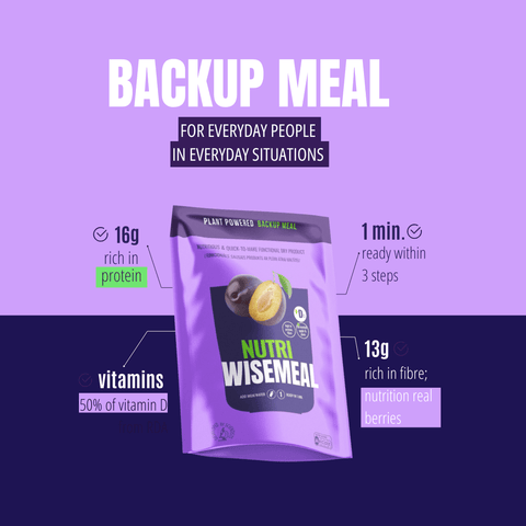 "Nutri" WISEMEAL with plum for protein - rich meal replacement smoothie - WISEMEAL