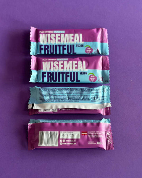 WISEMEAL "fruitful vision" backup energy bar with passion fruit - WISEMEAL