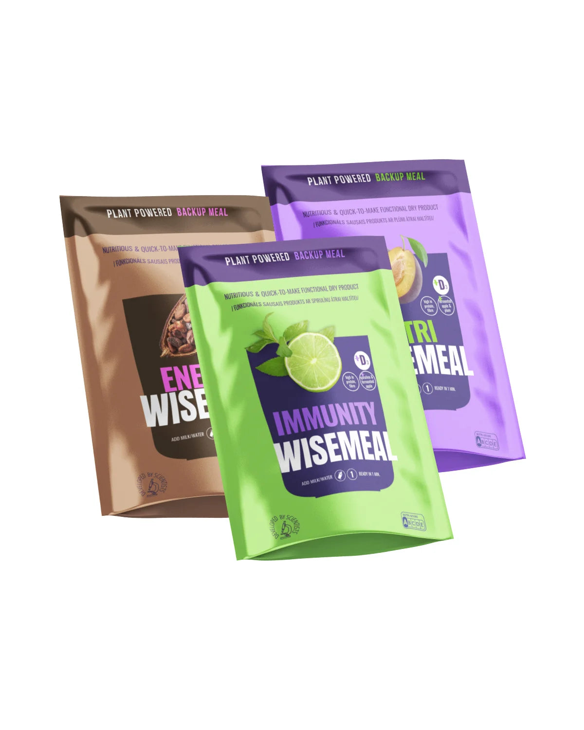 Set of WISEMEAL with energy, immunity and nutri protein rich powder for smothy