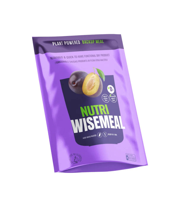 "Nutri" WISEMEAL with plum for protein rich smothy