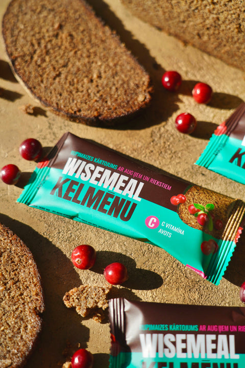 The most Latvian energy bar: ĶELMĒNI & WISEMEAL