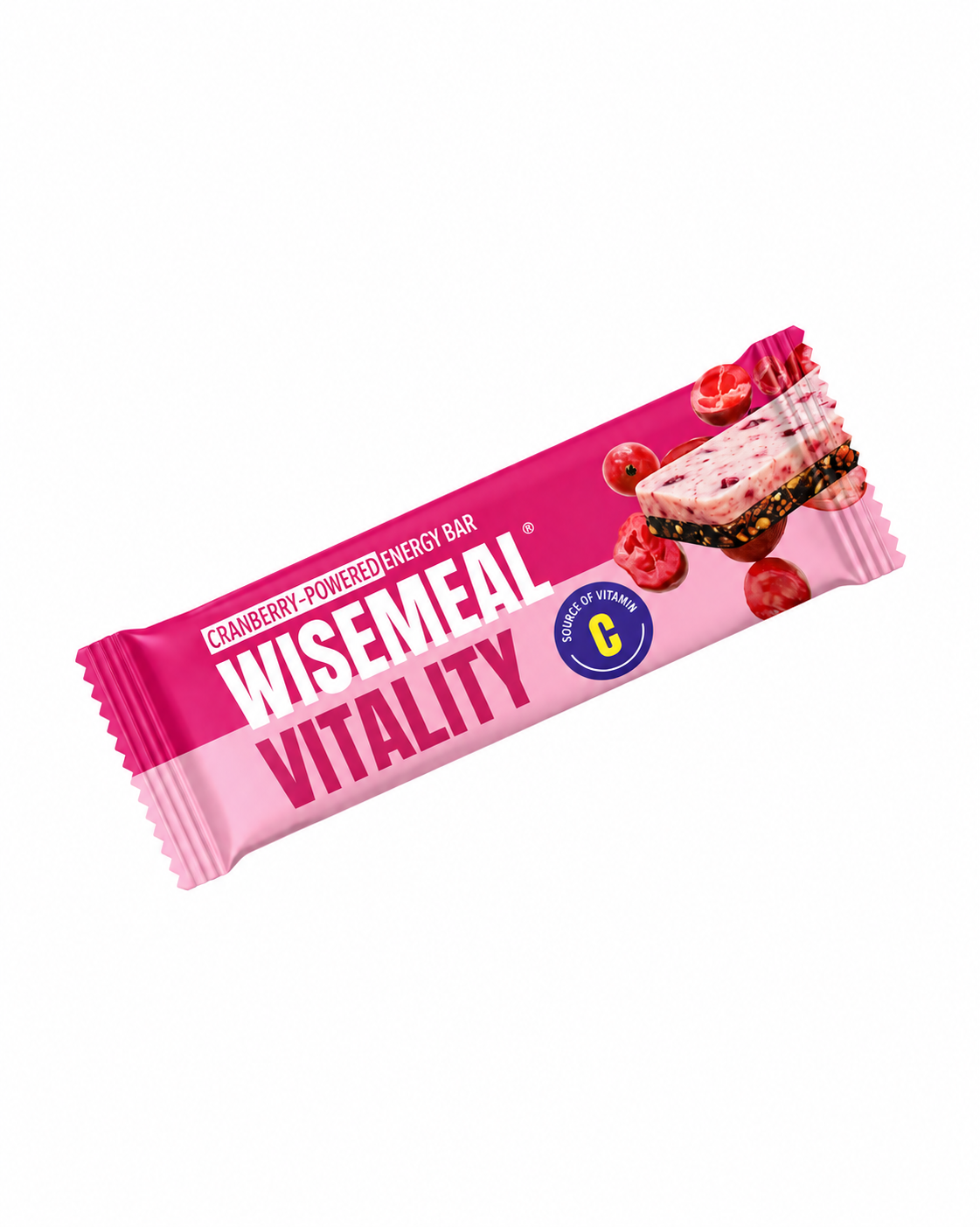 WISEMEAL VITALITY cranberry and almond bar
