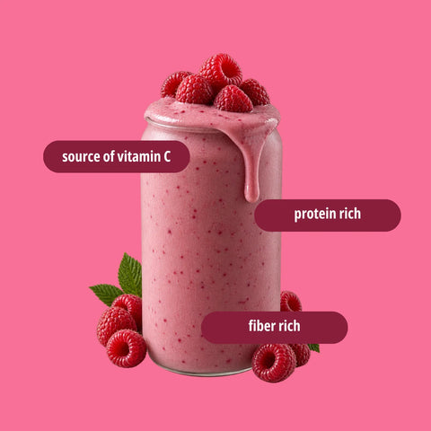 VITALITY dry mix for light meal: powered by raspberries and Vitamin C