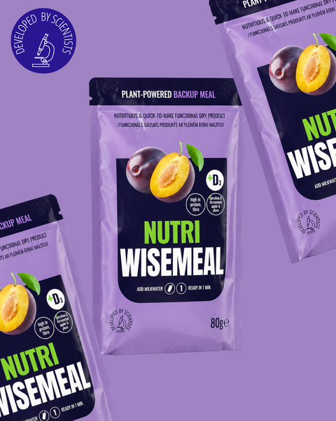 "Nutri" WISEMEAL with plum for protein-rich meal replacement smoothie