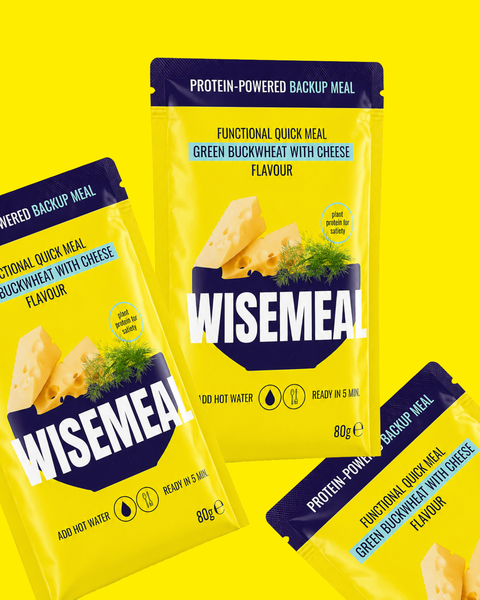 "Cheesy Delight" quick meal rich in plant protein