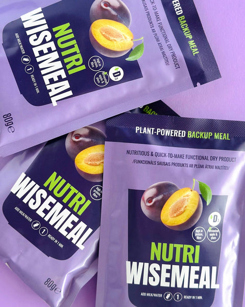 "Nutri" WISEMEAL with plum for protein-rich meal replacement smoothie