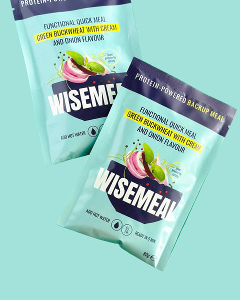 Quick protein backup meal with cream and onion flavour