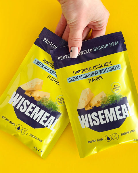 "Cheesy Delight" quick meal rich in plant protein