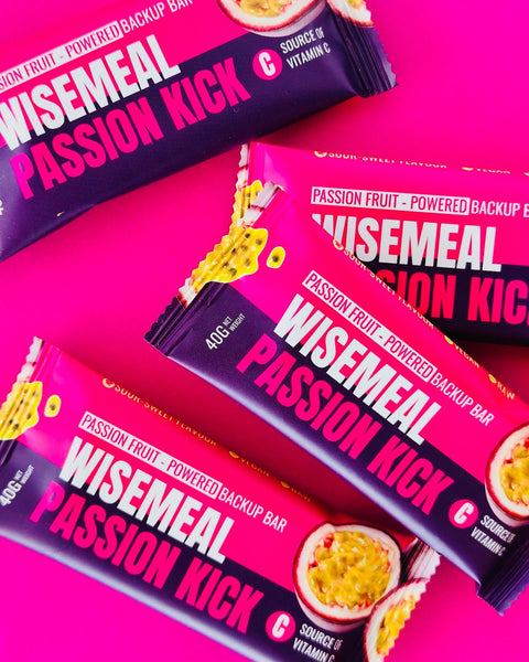 Backup energy bar with passion fruit and vitamin C