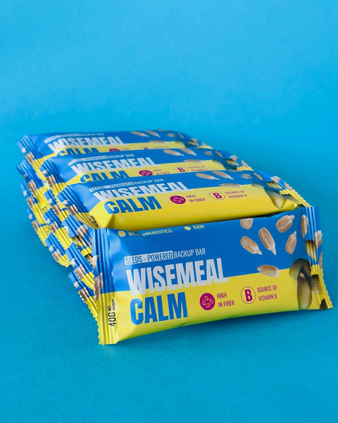 WISEMEAL Fiber Boost Energy Bar with seeds