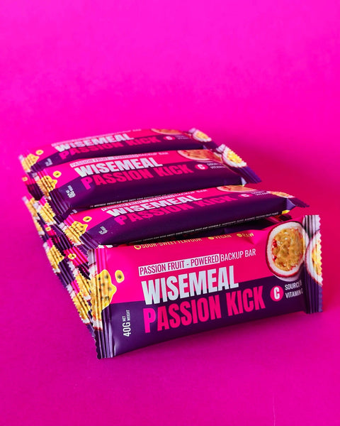 Backup energy bar with passion fruit and vitamin C
