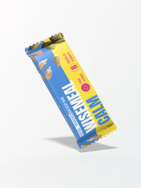 WISEMEAL Fiber Boost Energy Bar with seeds