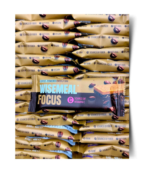 NEW: WISEMEAL Desert Bar FOCUS with Coffee & Vitamin C