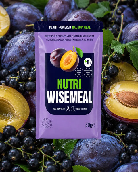 "Nutri" WISEMEAL with plum for protein-rich meal replacement smoothie
