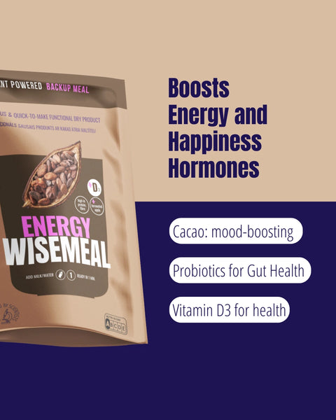 High protein backup meal - "Energy" WISEMEAL with cacao