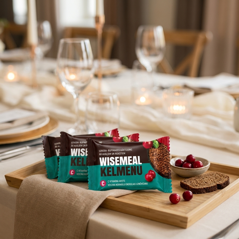Mini bread energy bar: ĶELMĒNI & WISEMEAL