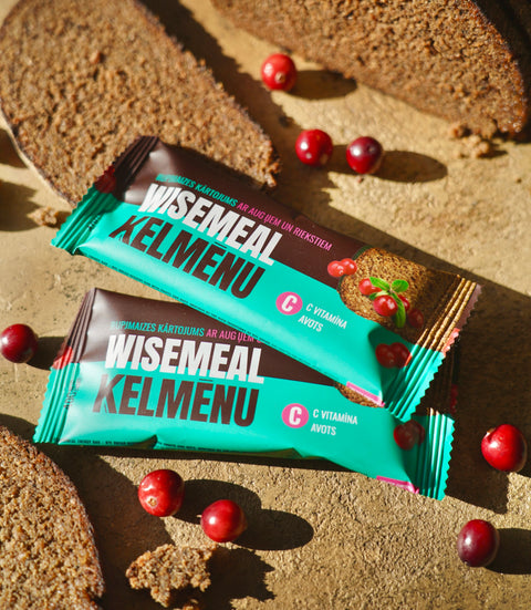 The most Latvian energy bar: ĶELMĒNI & WISEMEAL