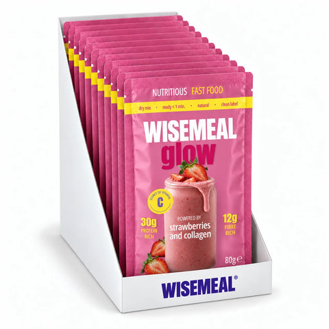 GLOW dry mix for light meal: powered by strawberrys, collagen and Vitamin C