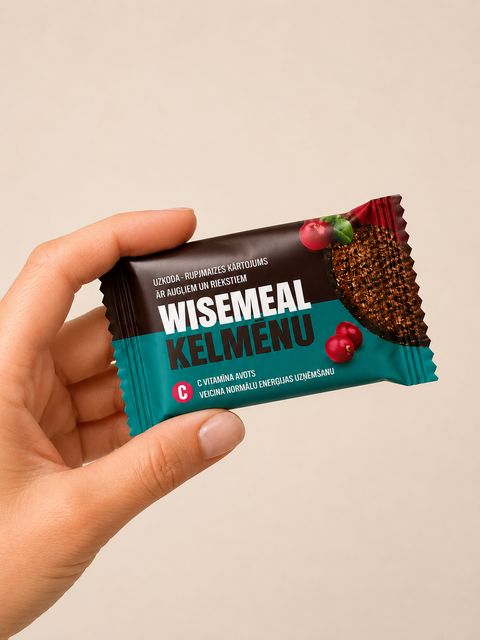 Mini bread energy bar: ĶELMĒNI & WISEMEAL