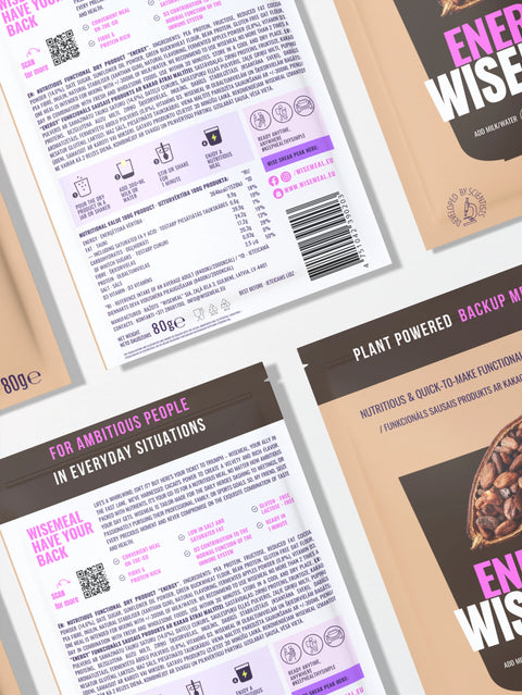 High protein backup meal - "Energy" WISEMEAL with cacao