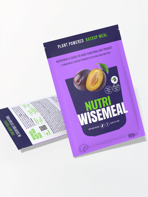 "Nutri" WISEMEAL with plum for protein-rich meal replacement smoothie