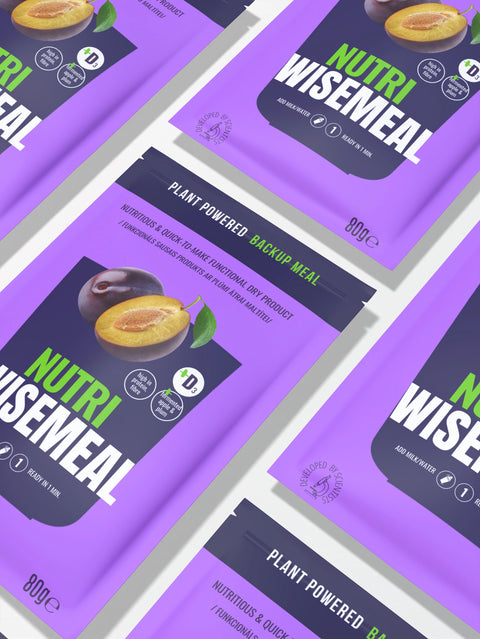 "Nutri" WISEMEAL with plum for protein-rich meal replacement smoothie