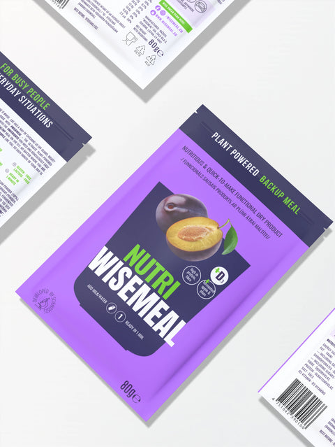 "Nutri" WISEMEAL with plum for protein-rich meal replacement smoothie