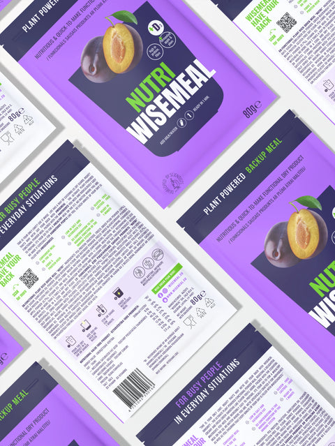 "Nutri" WISEMEAL with plum for protein-rich meal replacement smoothie
