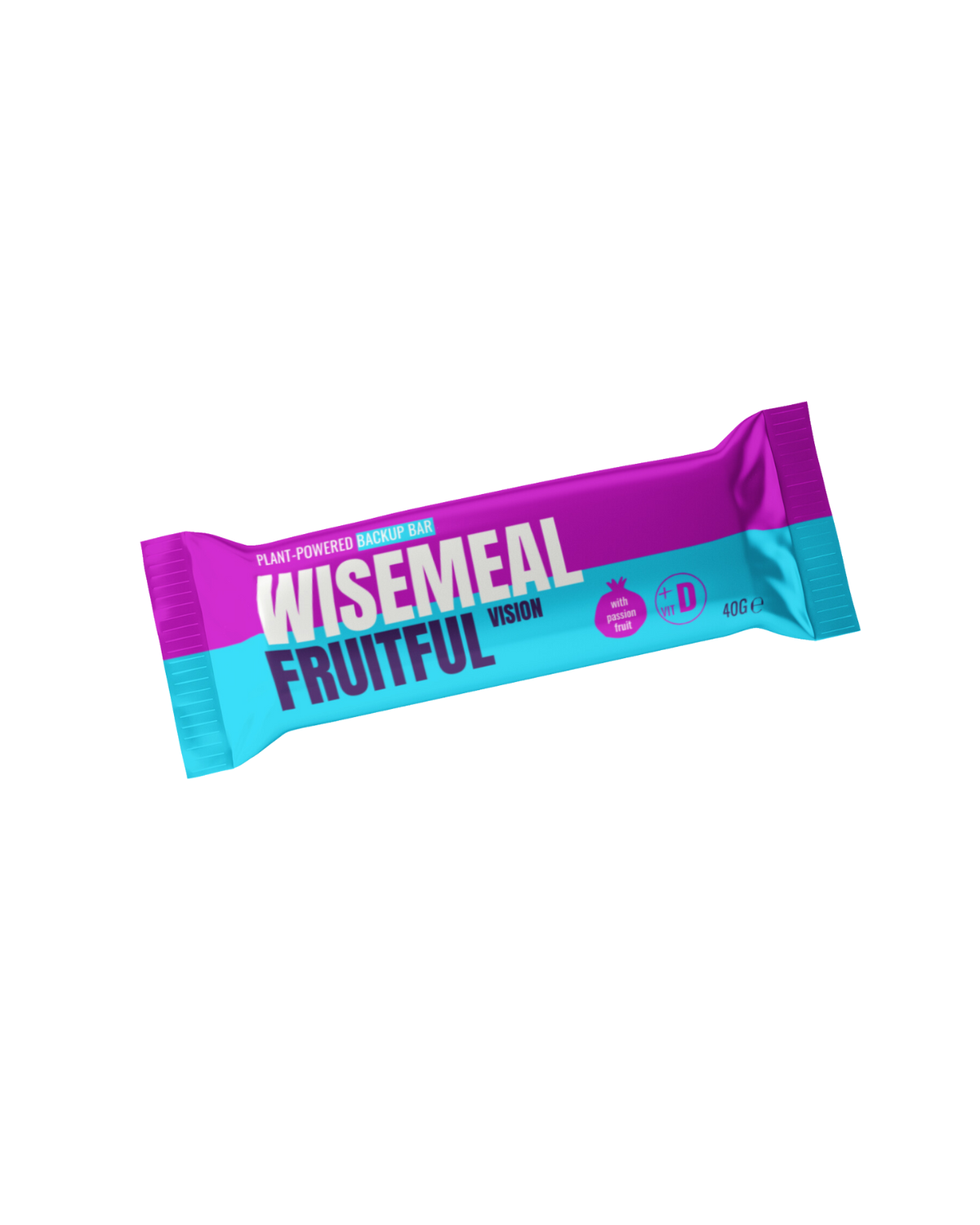 WISEMEAL "fruitful vision" backup bar with passion fruit