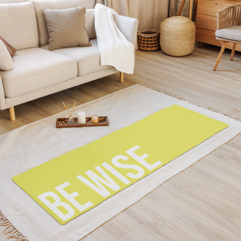 Yoga mat "BE WISE"